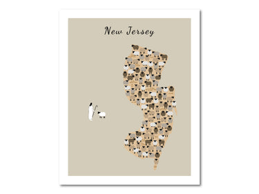 Lost Sheep from New Jersey Poster Print